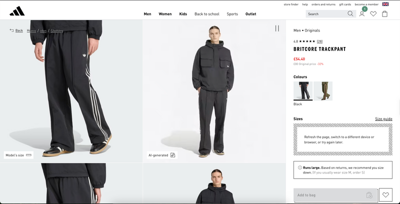 Adidas use of AI Labels EU Directive
